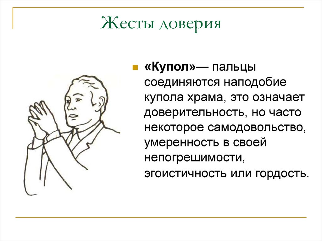 Язык жестов психология в картинках