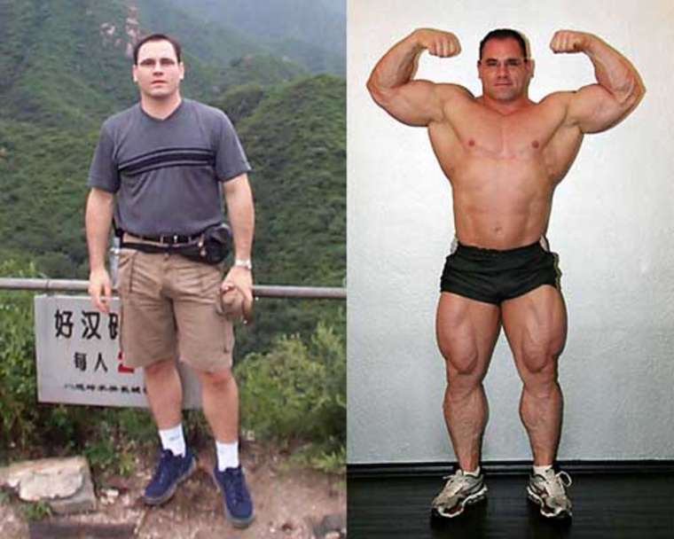 Курсы стероидов и гормон роста. Сустанон эндоморф. Эффект сустанона 250. До курса и после.