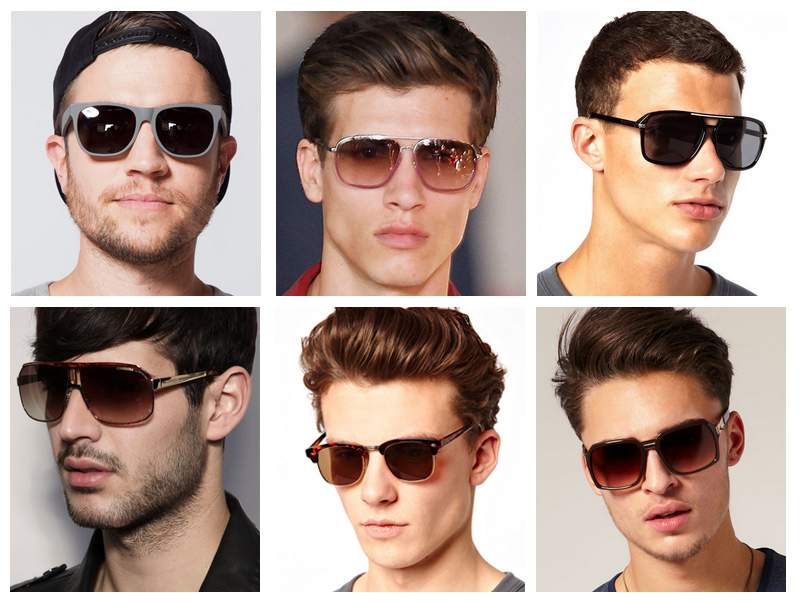 Как подобрать солнечные очки по форме лица для мужчин по фото