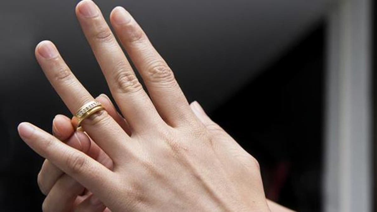 На каком пальце носят обручальное кольцо женщины в браке в россии фото