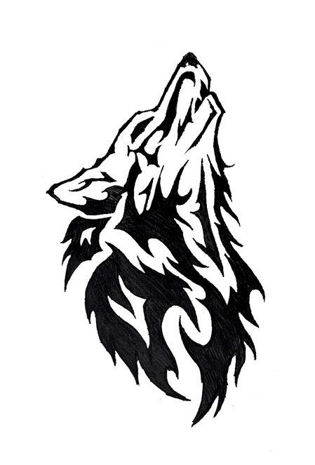 Эскизы татуировок для мужчин волк