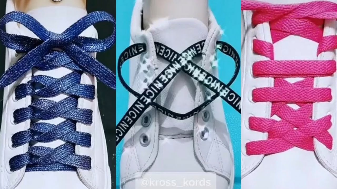 Видео как шнуровать кроссовки