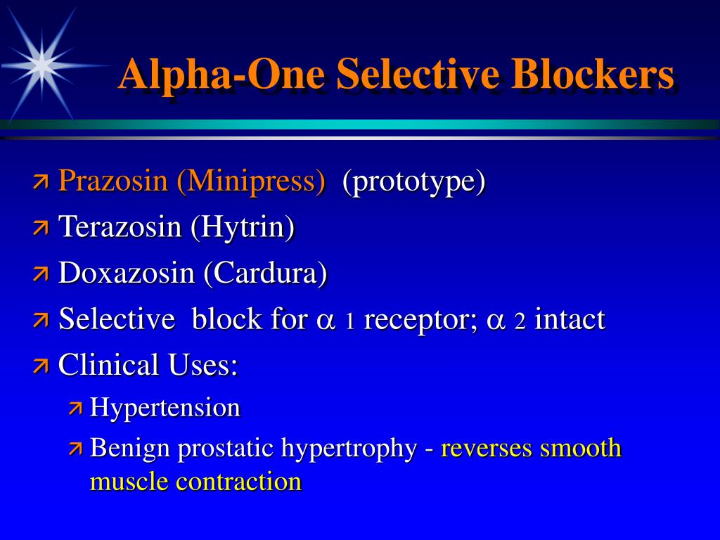 Was sind alpha blocker