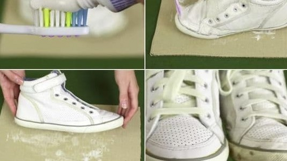 Как отбелить пожелтевшие кроссовки