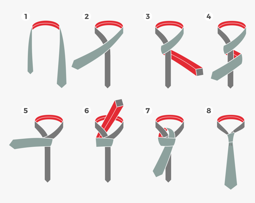 Как завязать трикотажный галстук пошагово
