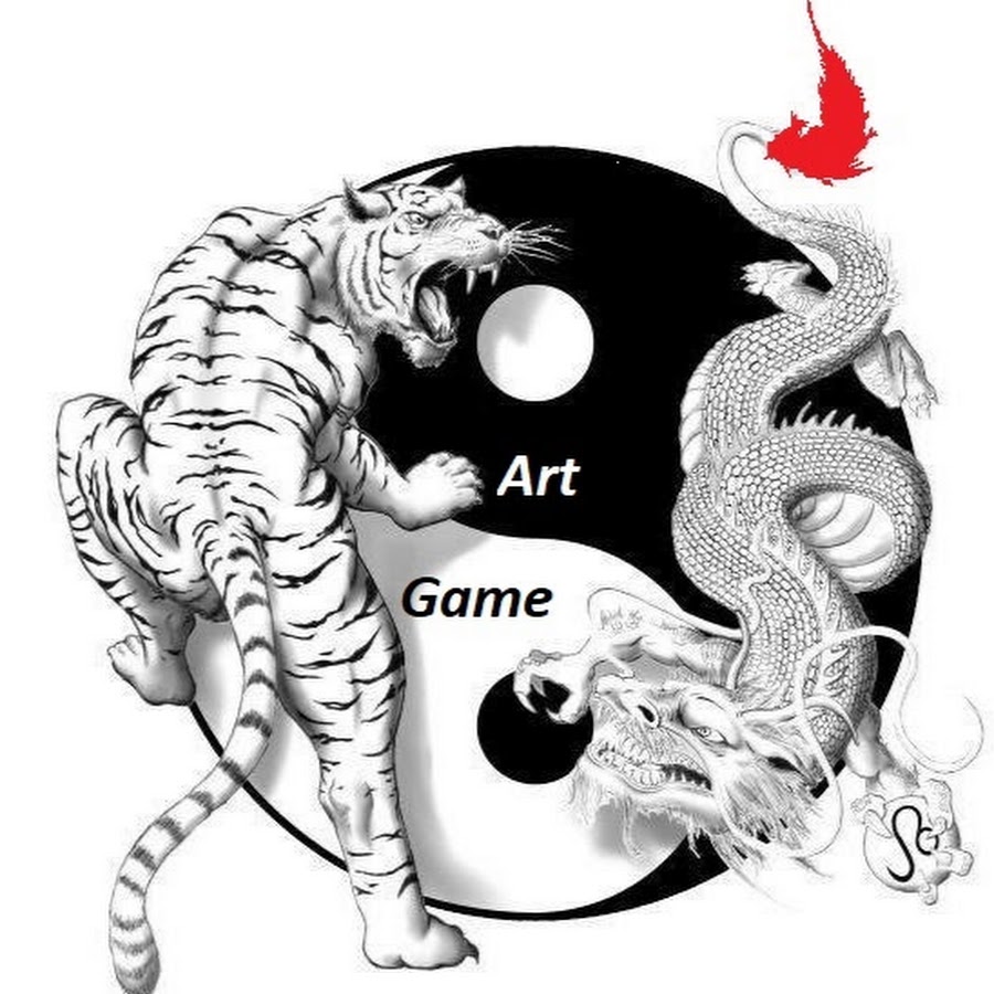 Татуировки Инь Янь дракон и тигр